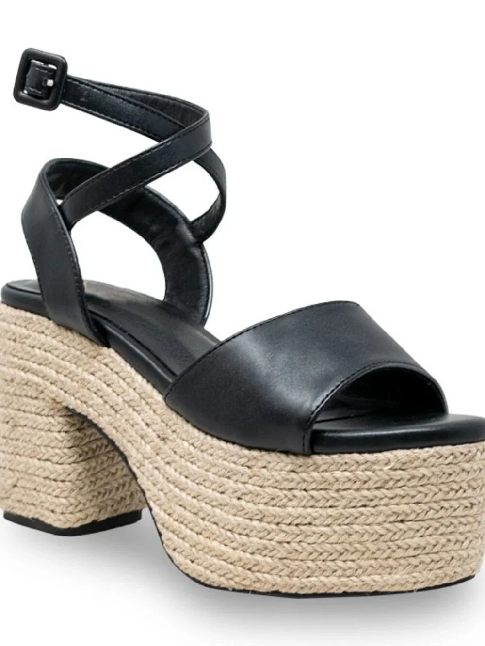 Women’s Espadrille Platform Heels – Ankle Strap Open Toe Sandals